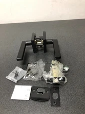 Kwikset 730HFLSQT-514 Halifax Privacy Door Lever - Matte Black, Square Rose