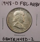 1948-D Franklin Half Dollar AU/BU FBL