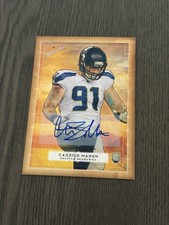 2014 Topps Turkey Red Autographs #75 CASSIUS MARSH Auto Signed Rookie Card RC. rookie card picture