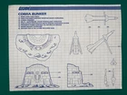 GI JOE Vintage BLUEPRINTS INSTRUCTIONS sheet COBRA BUNKER 1985