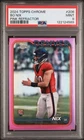 2024 Topps Chrome - Rookies Bo Nix #206 Pink Refractor (RC) Denver Broncos PSA