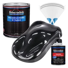 ProductionShop High Gloss Black Metallic Acrylic Enamel Quart Kit Auto Paint