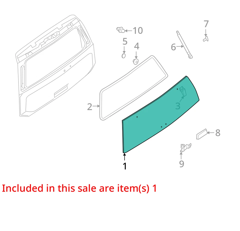 (LOCAL PICKUP ONLY) Back Glass Movable Fits 04-15 ARMADA 6857996 Foto 3 de 4