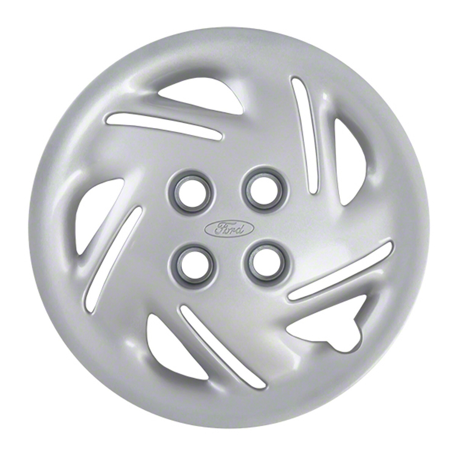 14-Slot Refurbished Silver Wheel Cover 570-00928 14x10 Inch