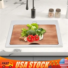 15 x 15 Inch Stainless Steel Drop-in Bar Sink Topmount Kitchen Sink Single Bowl