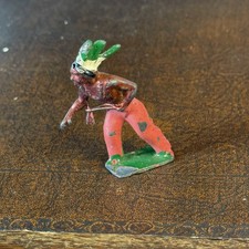 Vintage Crescent Lead Toy Indian Figure (I will Combine Postage)