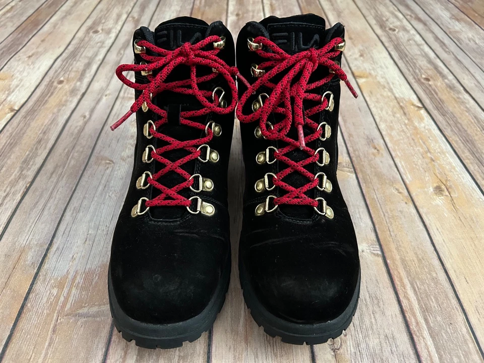 Botas de Senderismo Fila Diviner FS Negras Imitación Para Mujer Talla 9.5 Negras/Rojas Foto 3 de 4