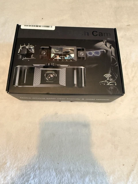 4 Channel Dash Cam Car Camera System Front Rear Inside Open Box