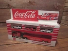 Vintage 4-SET Coca Cola/Coke 1/64 Scale Die Cast Rig Tractor Car Carier 3600C