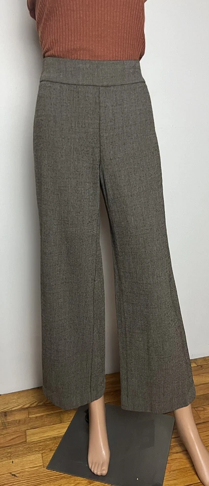 Armani Collezioni Pants Gray Brown Wool Boot Cut Flat Front Dress Women’s 27 P