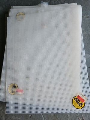 Darice Plastic Canvas 7 Count 10.5''X13.5''-Clear, Set Of 19 Vintage NOS