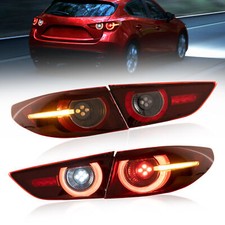 Vland Red Lens Led Tail Lights For Mazda 3 Axela Sedan 2019-2021 With Sequential Vland Red Lens Led Tail Lights For Mazda 3 Axela Sedan 2019-2021 With Sequential
