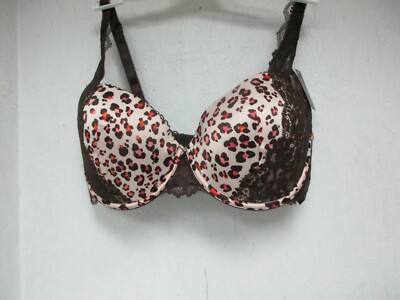 Adore Me  Women's Rochelle Push-Up Bra  Animal Print  Size  34D New