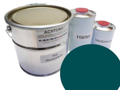5 Liter Set 2K Car Paint for Suitable VW LL6Q Aqua Green No Clear Coat Lackpoi