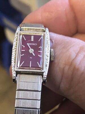 Seiko 11-3180 Purple Seiko 17j Watch | eBay
