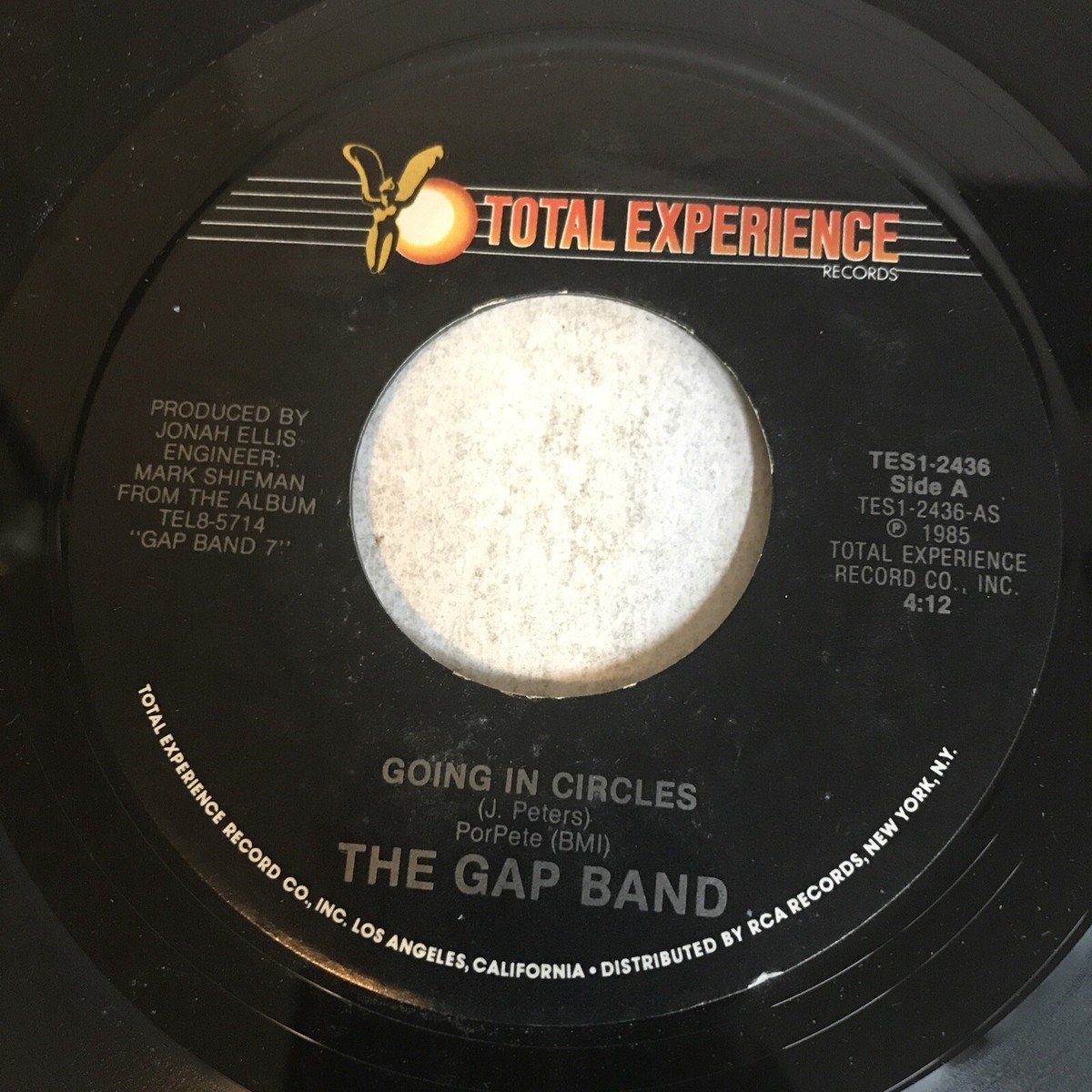 The Gap Band ‎Promo 45 Going In Circles / Instr. TOTAL EXPERIENCE