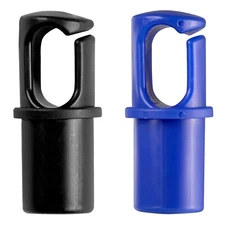 Universal Trampoline Enclosure Caps for 1" & 1.5" Diameter Pole - Black Blue Cap