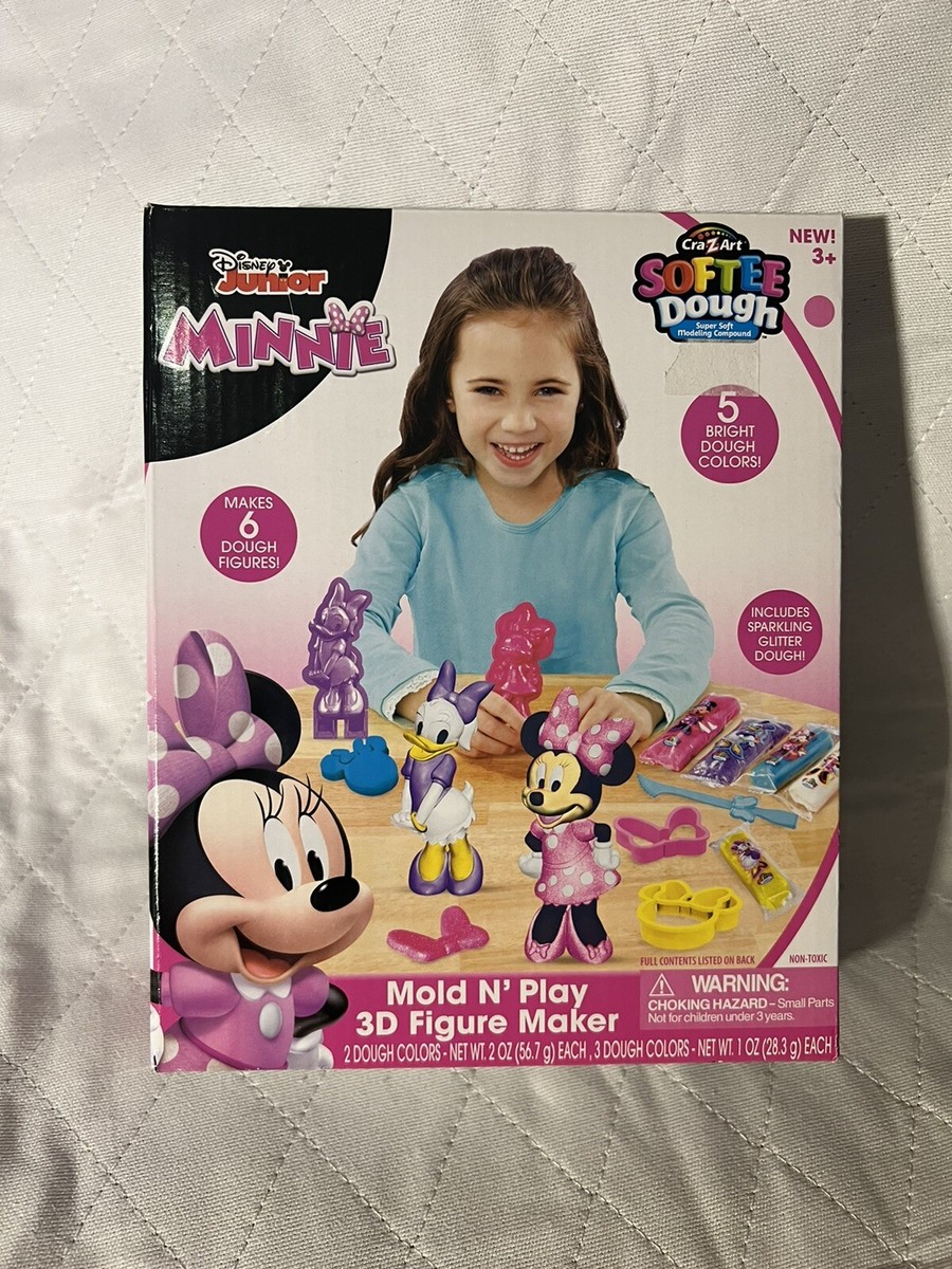 Minnie Mold N' Play 3D Figure Maker Cra-Z-Art Softee Dough Disney