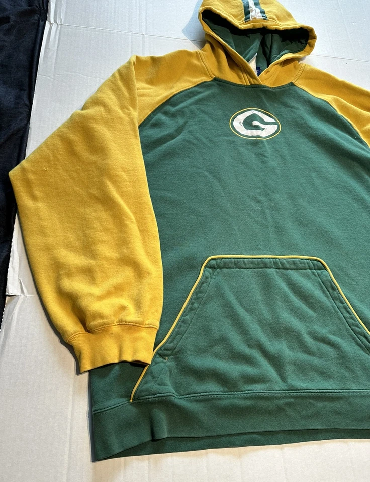 Sudadera con Capucha Manga Larga Logo "Casco" Green Bay Packers De Colección Para Hombres Talla 2XL Y2K Foto 3 de 4
