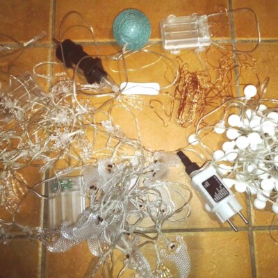 6 different Fairylights set Halloween & Christmas use for parts (defekt)