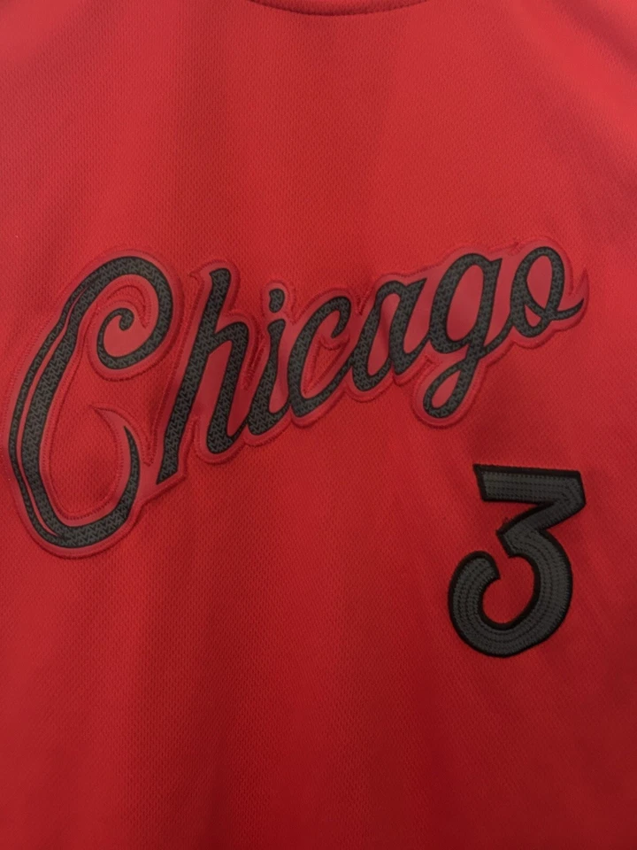 NBA Adidas 2016 Día de Navidad Chicago Bulls Dwyane Wade Camiseta 3 Hombres M RARA Foto 4 de 4