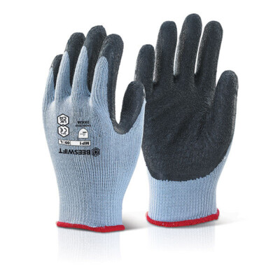 MP1 Beeswift Latex Grip Arbeits-, Bauherren-, Gerüstbauerhandschuhe 10 Paar Gr. XL