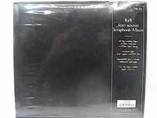 The Paper Studio 8 x 8 Black Scrrapbook 20 Top Loading Pages