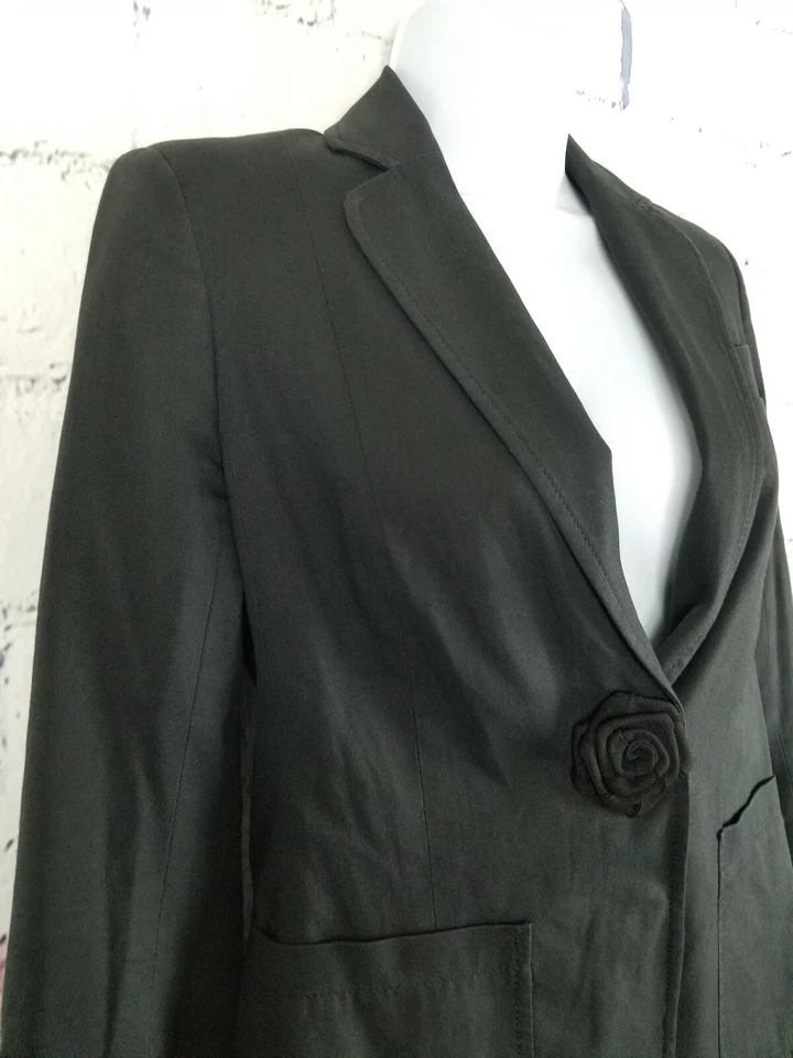 Marc Jacobs женщина Blazer куртка размер 0 черный розетка Snap спереди L/Slv с подкладкой - Изображение 3 из 4