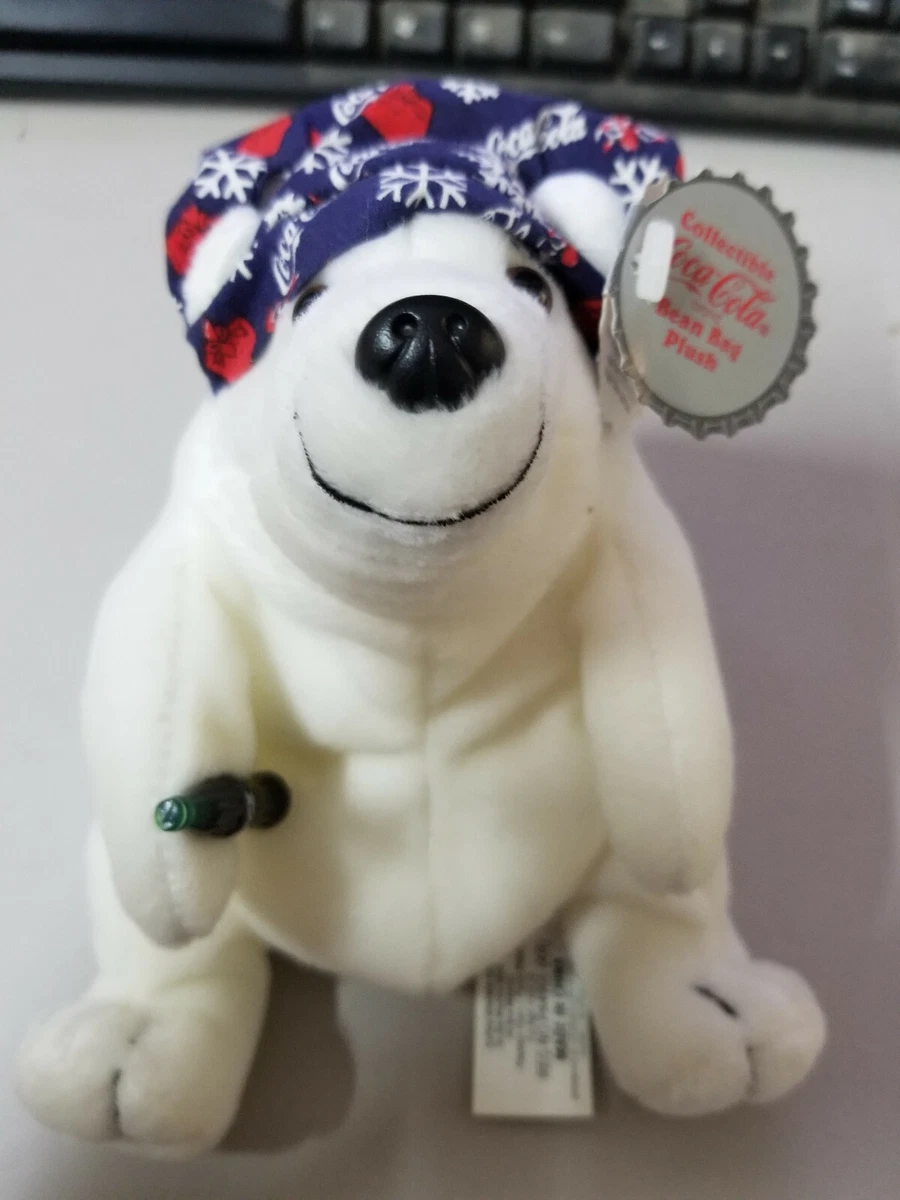 1998 Coca Cola Collectible bean bag plush Bear W Tags