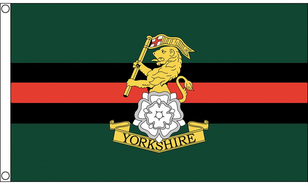 BANDIERA REGGIMENTO DELLO YORKSHIRE 150x90cm - BANDIERA YORKSHIRE REGIMENT 90 x