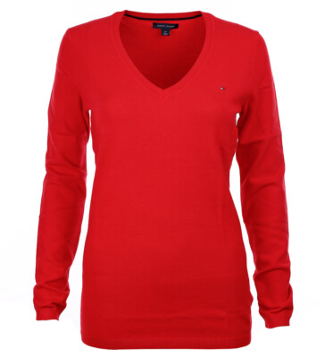 Tommy Hilfiger Damen Pullover Pulli rot Größe S