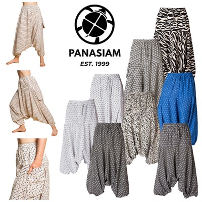 PANASIAM Haremshose, Japan Design, Pumphose Freizeithose Yoga NATURSTOFF & FAIR