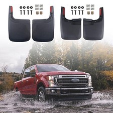 Mud Flaps Splash Guards for Ford F-250 F-350 2017-2024 w/Single Rear Wheels ...