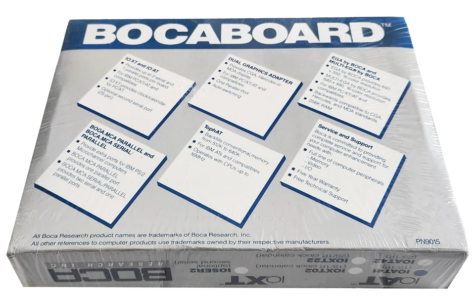 BOCABOARD IOAT41 25-PIN SERIAL & 9-PIN PARALLEL PORT IO EXPANSION CARD PN9015 - Image 2 of 2