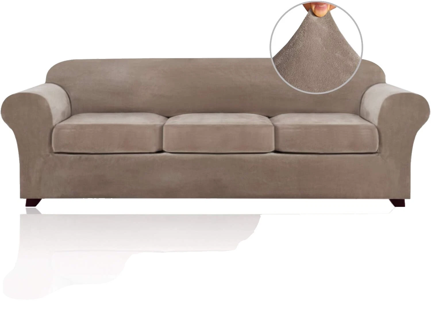 Fundas para Muebles de terciopelo marrón