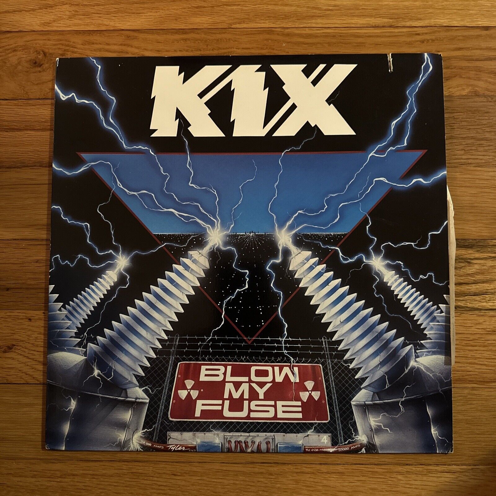 KIX- Blow My Fuse Original 1988 US 1st Press Vinyl W/ Hype Sticker