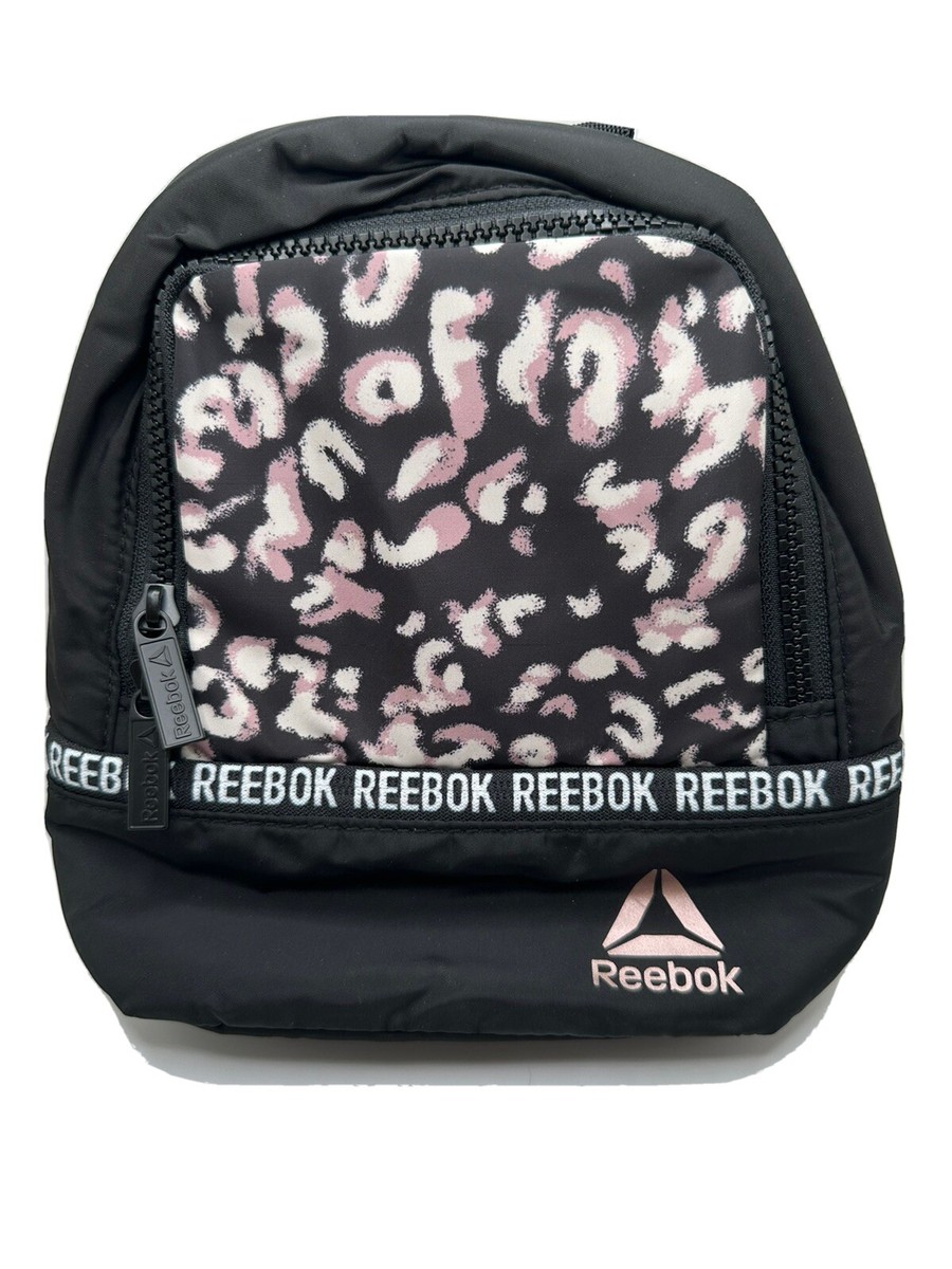 Reebok Rose Women's Mini Backpack Black Leopard UK