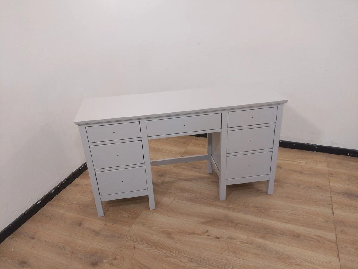 John Lewis ANYDAY Wilton Grey Pine 7 Drawer Dressing Table RRP 349