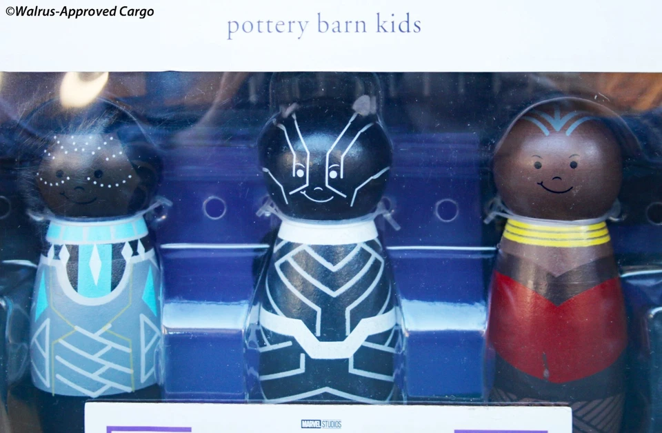 FIGURAS DE MADERA DE GRANERO DE CERÁMICA NIÑOS MARVEL AVENGERS Y PANTERA NEGRA - NUEVO EN CAJA - ¡ENSAMBLAR! Foto 3 de 4