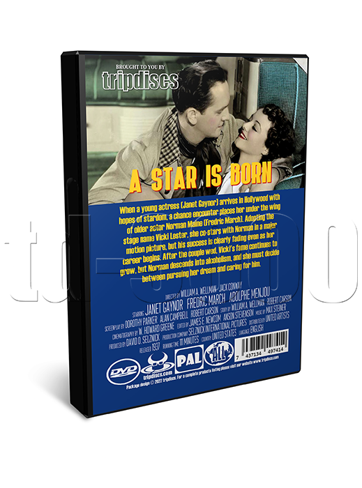 A Star Is Born (1937) Janet Gaynor, Fredric March Drama Movie on DVD