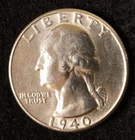 Stunning BU+ Condition 1940 Washington Quarter - Early Date Beauty! (#PC03-019)