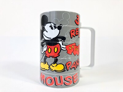 Vintage Disney Mickey Mouse Swivel Rotating Puzzle Plastic Mug Cup Elandia