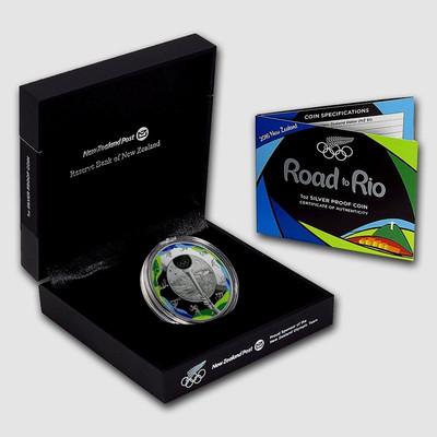 New Zealand - 2016 - 1 OZ Silver Proof Coin - RIO DE JANEIRO