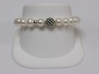 Designer Lagos Sterling Silver Maya Pearl Caviar Beaded Bracelet