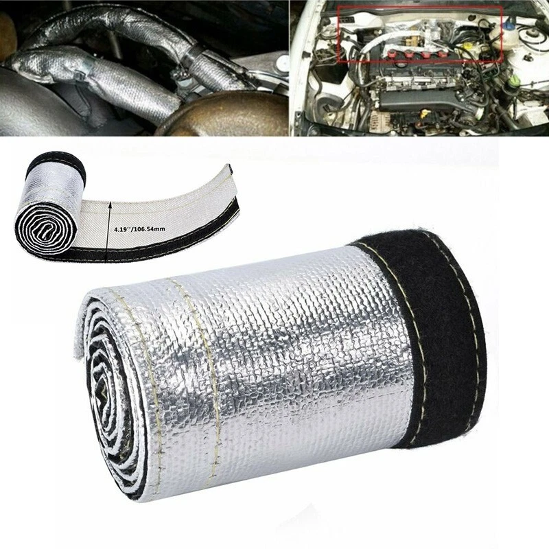 1Pcs Car Metallic Wire Heat Protector Heat Shield Insulation Sleeve  Accessories | eBay