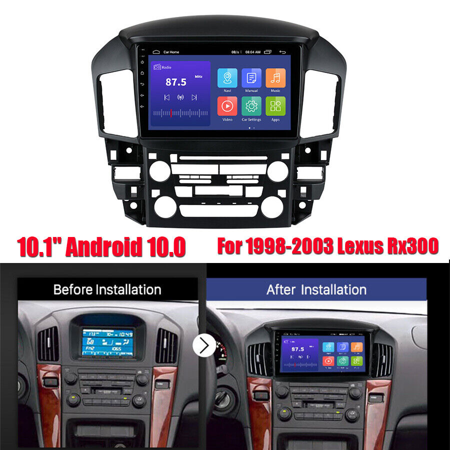 For 1998-2003 Lexus Rx300 10.1'' Android 10 Head Unit Stereo GPS