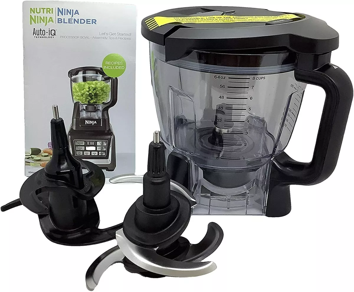 Replacement Parts for Ninja Professional Plus blenders BN751 BN801 (64oz Food  Processor Bowl Attachment Kit)