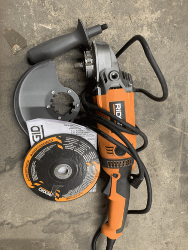 RIDGID 15 Amp Corded 7 in. Twist Handle Angle Grinder (PARTS ONLY)