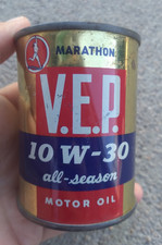Vintage Marathon VEP Motor Oil Coin Bank Advertising