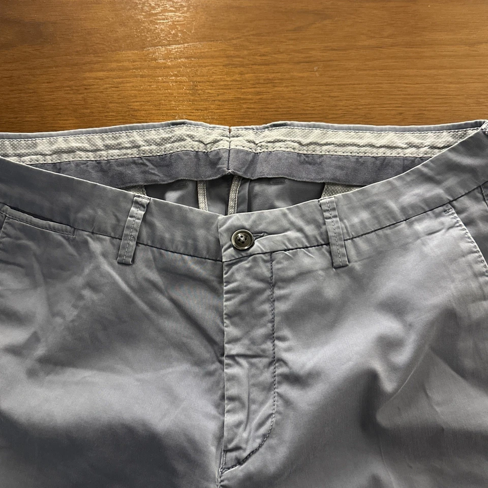 Boggi Milano Men's Cotton Chino Casual Pants Light Blue Italy Size 54 | 36x31 - Image 2 of 3